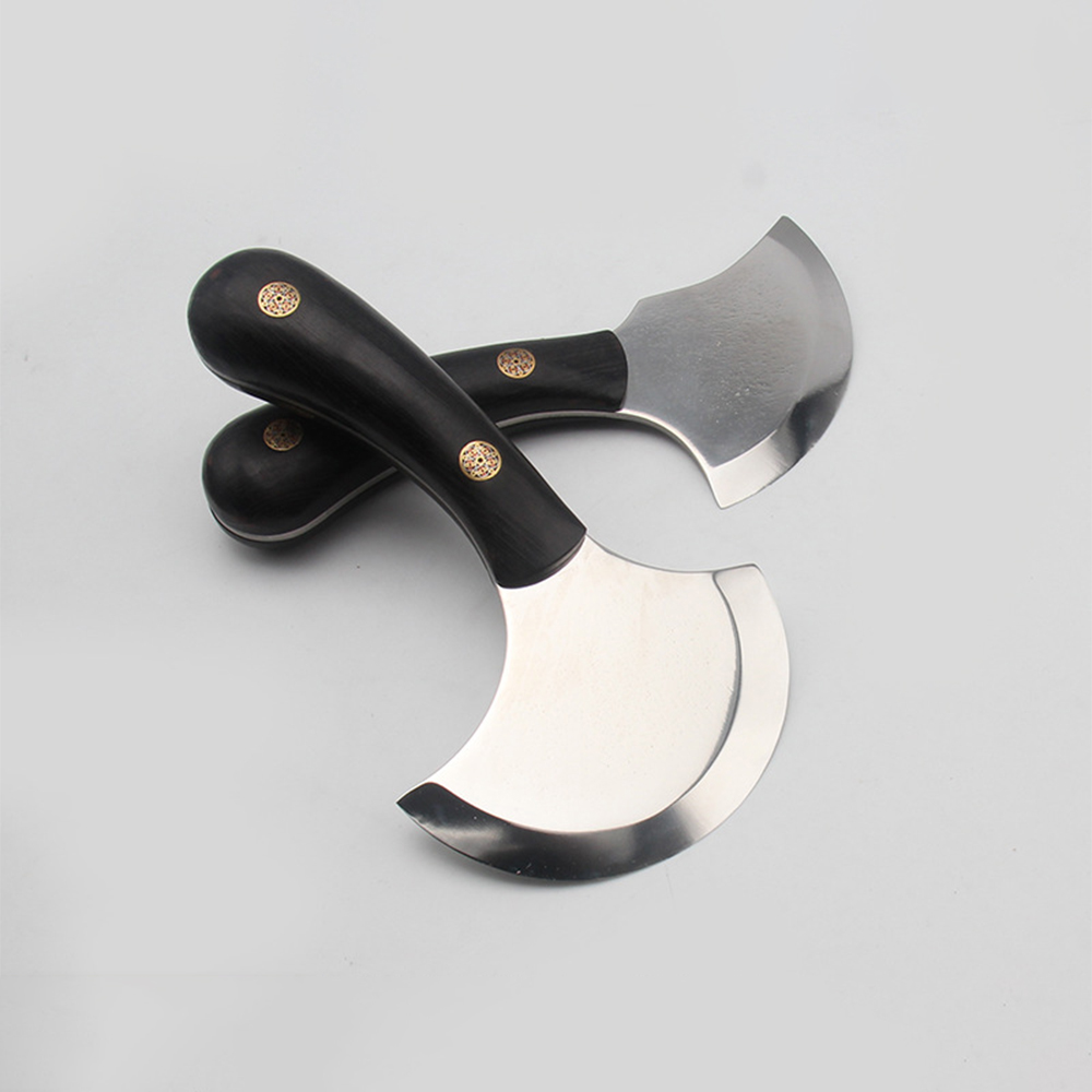 Round Knife Leatherwork - Профессиональный кожаный нож, Ультра острый, с