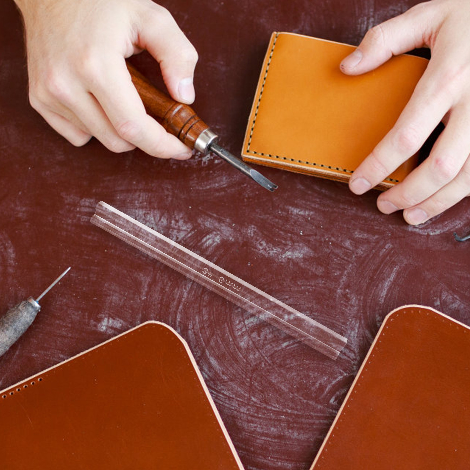 3 шт. DIY-линейка для нанесени – обзор и цена Leatherworking Guide
