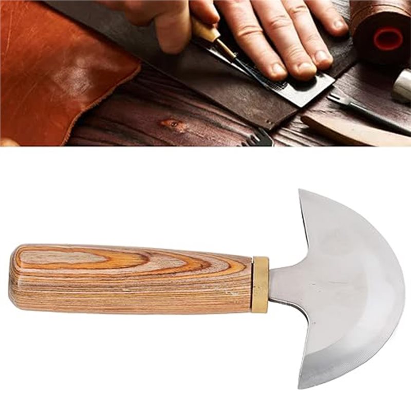 AB41-Деревянная ручка для ножа – обзор и цена Round Knife Leatherwork