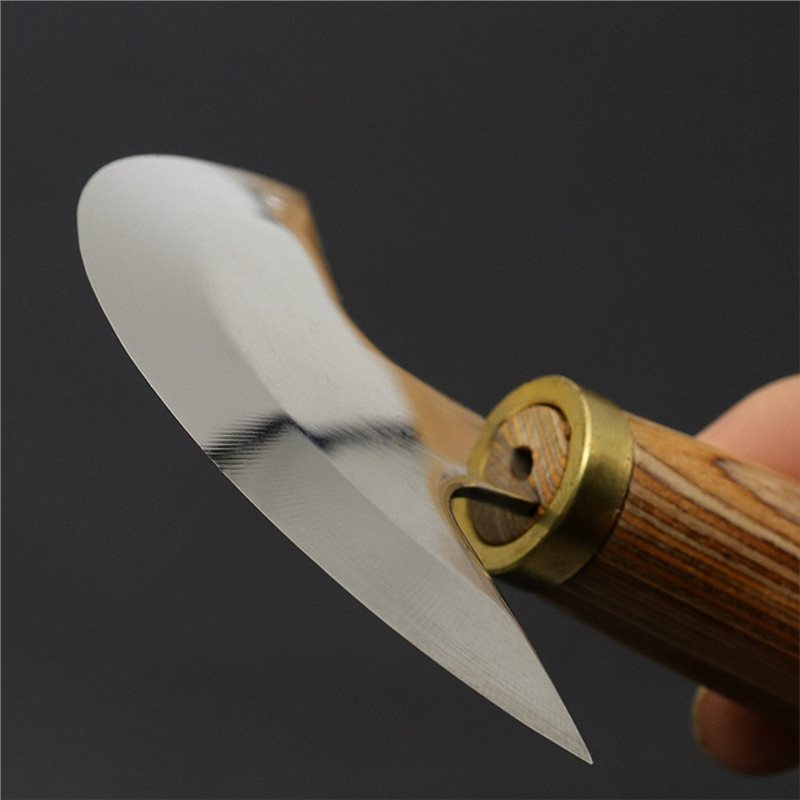AB41-Деревянная ручка для ножа – обзор и цена Round Knife Leatherwork