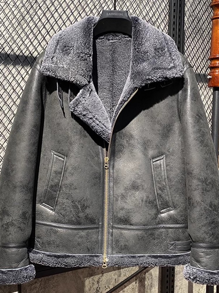Мужская зимняя теплая куртка и – обзор и цена Leather Work Jacket With Hood