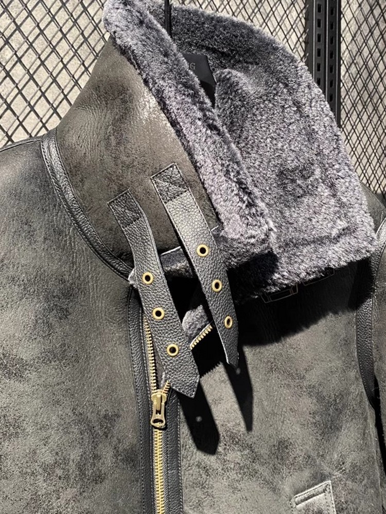 Мужская зимняя теплая куртка и – обзор и цена Leather Work Jacket With Hood