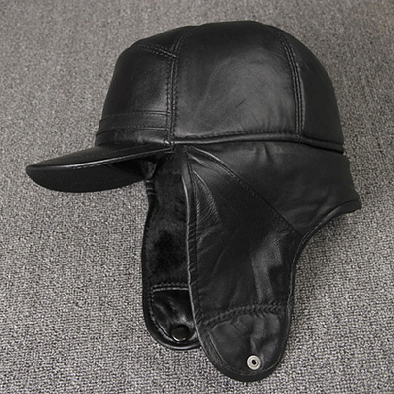 Кепки из натуральной кожи, зим – обзор и цена Leather Work Hat